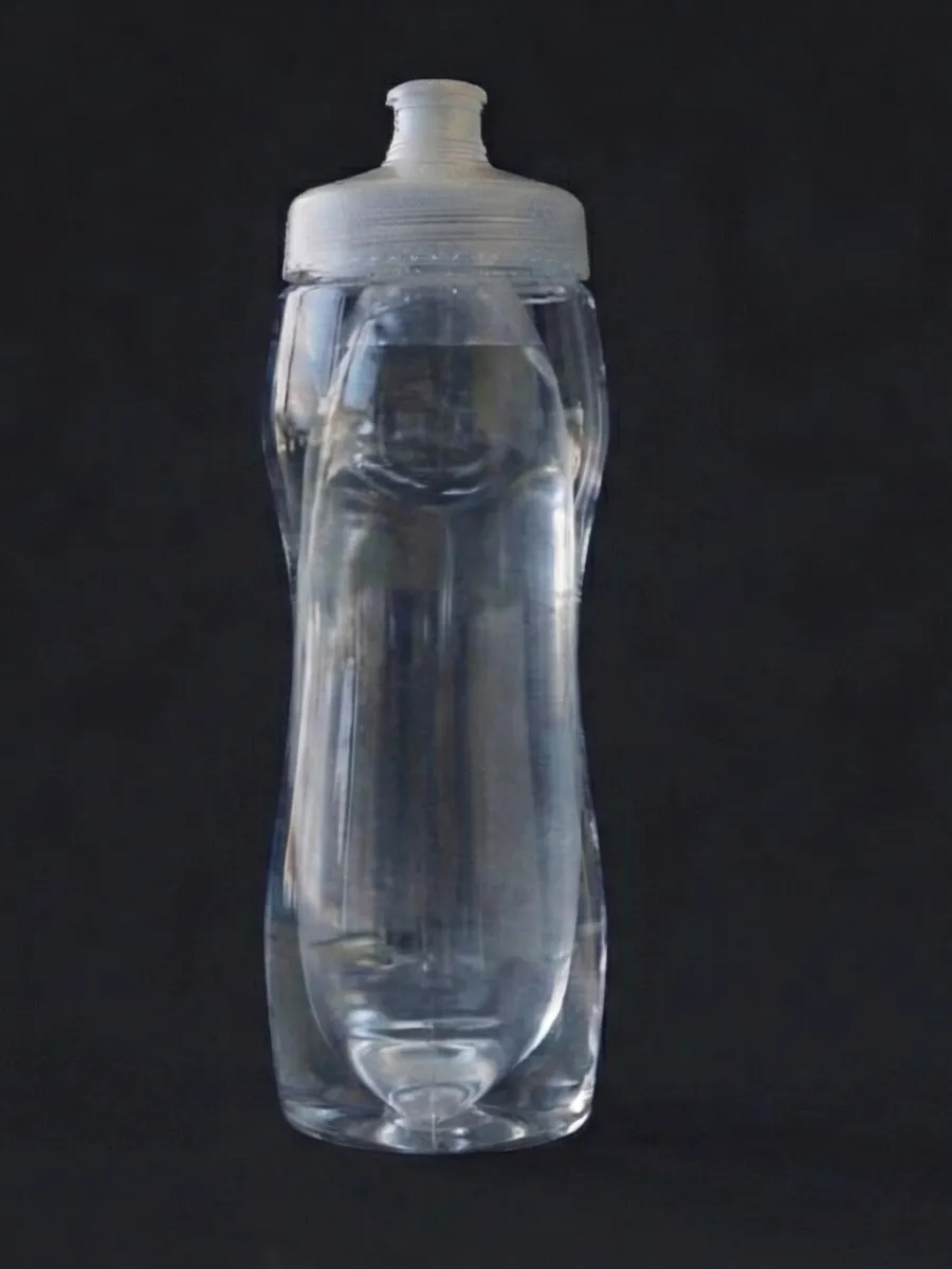 Anti Gravity Bottle with separate inner bag isolating water from the outer plastic shell